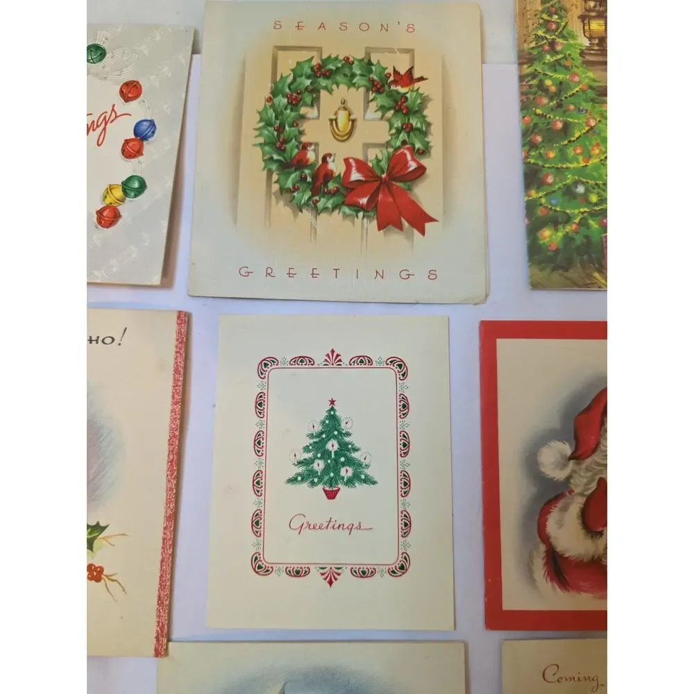 Lot Of 20 Vintage Christmas Cards Used Norcross Hallmark